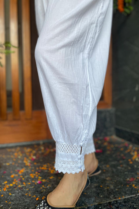 Zoya Cotton White Salwar