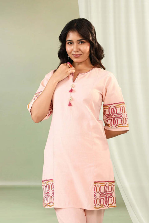 Garima Cotton Flex Embroidered Kurta Set