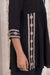 Indira Cotton Flex Afghani Kurta Set- Black (Set of 2)
