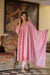 Shyla Cotton Printed Suit Set with Mulmul Dupatta- Pink (Set of 3)